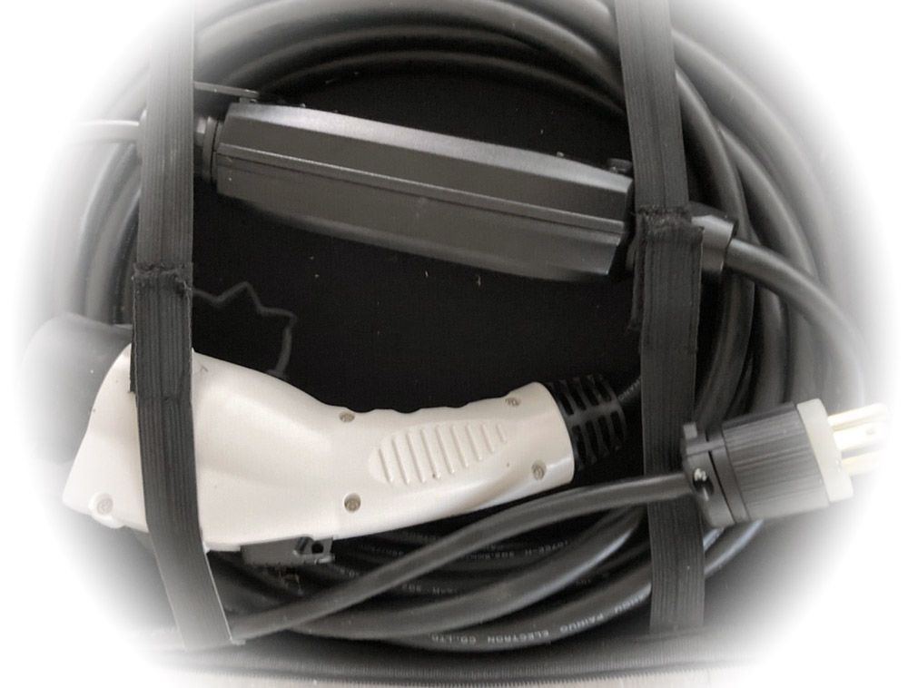 Duosida Level 1+2 Portable Electric Vehicle (EV) Charger (120-240 Volt, 25ft Cable, 16 Amp) NEMA 6-20 Plug