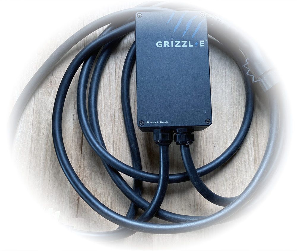 Grizzl-E New Level 2 Wall Electric Vehicle (EV) Charging Station (240 Volt, 24ft Cable, 16/24/32/40 Amp) NEMA 14-50 Plug, Black, Indoor/Outdoor