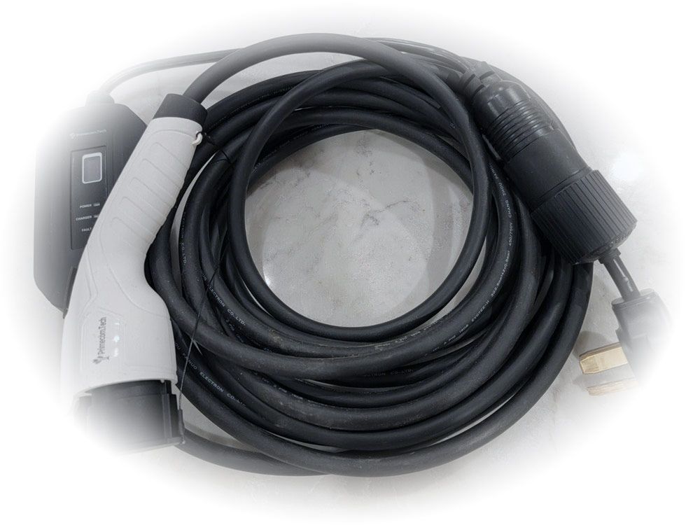 PRIMECOM Level 2 Portable EV Charger (240 Volt, 30ft Cable, 16 Amp) NEMA 14-50 Plug