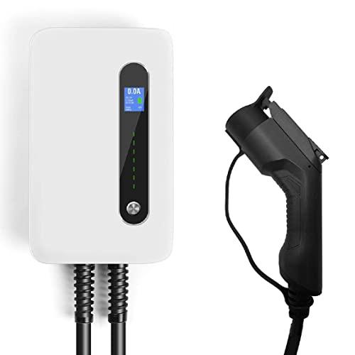 ChargeMaster Level 2 EV Charger 240V 25ft Cable NEMA 14-50 Electric Vehicle Charging Station Portable EVSE J1772 Adapter Compatible with Majority of Electric Cars and Plug-in Vehicles; 32 AMPS 