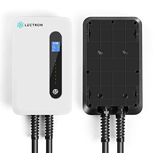 240V ChargeMaster Level 2 Portable EV Charger 40 AMPS J1772 Adapter Compatible with Majority of EV and Plug-in Vehicles 26ft Cable NEMA 14-50 EVSE 7 X Faster Charging Than 110V Level 1 Chargers 