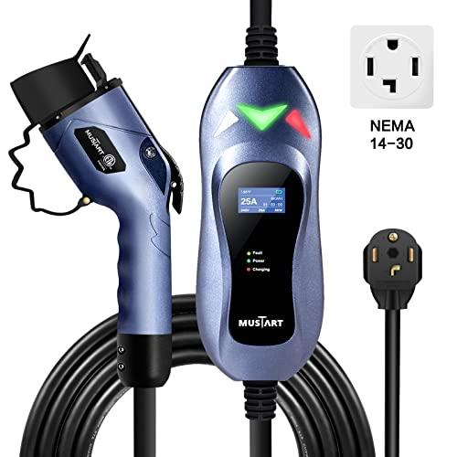MUSTART Level 2 Portable Electric Vehicle (EV) Charger (240 Volt, 25ft