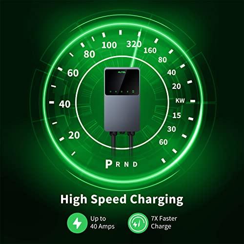 Autel MaxiCharger Level 2 Portable 9.6kW EV Charging Station (240 Volt, 25ft/7.62m Cord, 40 Amp) NEMA 14-50 Plug, Indoor/Outdoor, WiFi and Bluetooth Enabled, Cable with Separate Holster