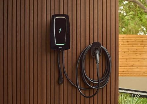 Electrify America Level 2 EV Charging Station NEMA 14-50 Plug, 16 to 40 Amp (9.6 kW), 24-Foot/7.3m Cord, 240V, App Control, Remote Access, WiFi Enabled, Indoor/Outdoor